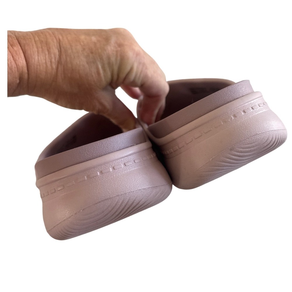 Dansko Devyn Mauve Blush Pink Platform Slide Recovery Sandals - Picture 9 of 12